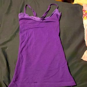 Purple lace tank